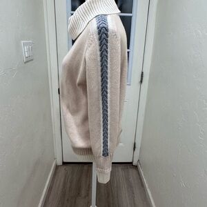 D. Exterior Italian Cashmere Blend  Turtleneck Sweater Quiet Luxury